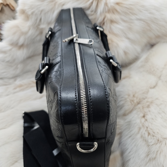 Like New GUCCI GG Embossed Briefcase Laptop - Picture 6 of 16